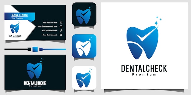 Plantilla de diseño de logotipo de control dental