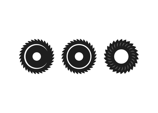 plantilla de diseño de logotipo de corte de madera minimalista Logotipo de aserradero de estilo moderno