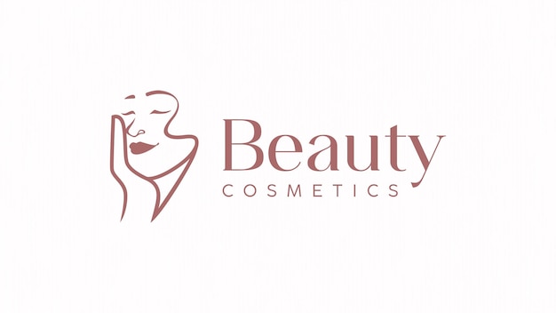 plantilla de diseño de logotipo cosmético