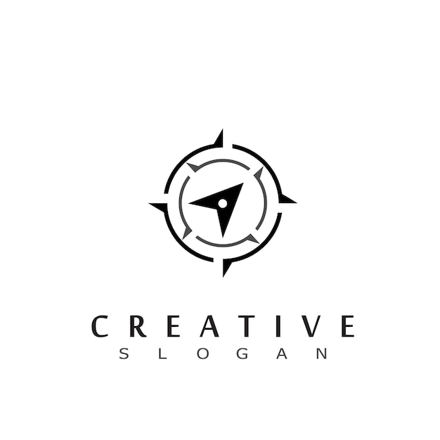 Plantilla de diseño de logotipo de Creative Compass Concept