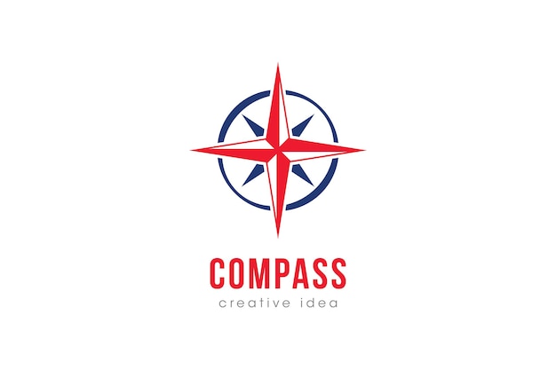 Plantilla de diseño de logotipo de Creative Compass Concept