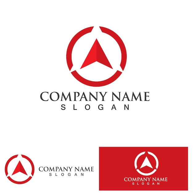 Plantilla de diseño de logotipo de Creative Compass Concept
