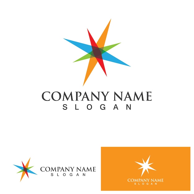 Plantilla de diseño de logotipo de Creative Compass Concept