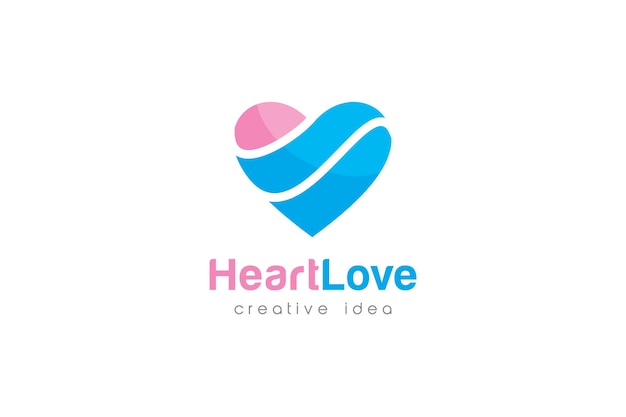 Plantilla de diseño de logotipo de Creative Love Concept