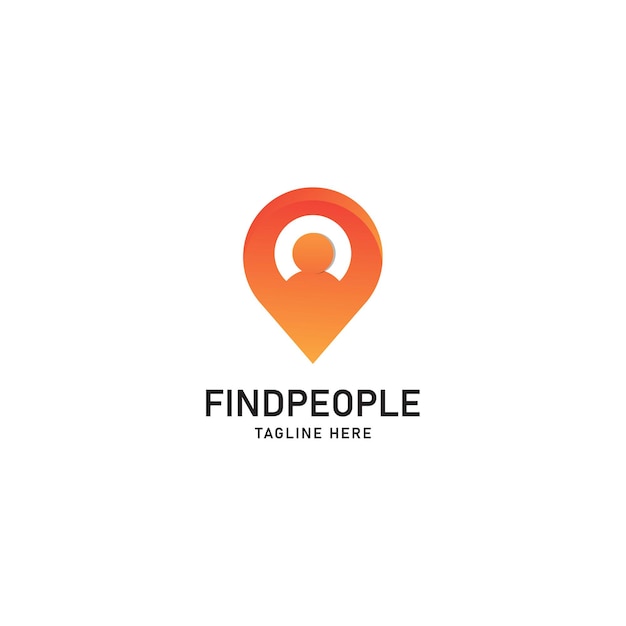 Plantilla de diseño de logotipo de Creative Pin Map Concept