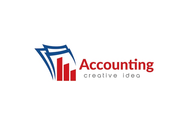 plantilla de diseño de logotipo creativo de contabilidad