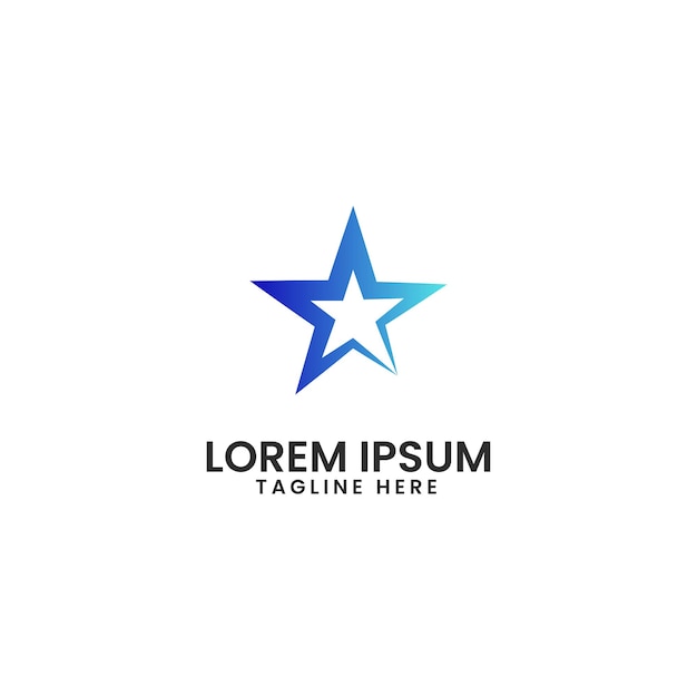 plantilla de diseño de logotipo creativo estrella