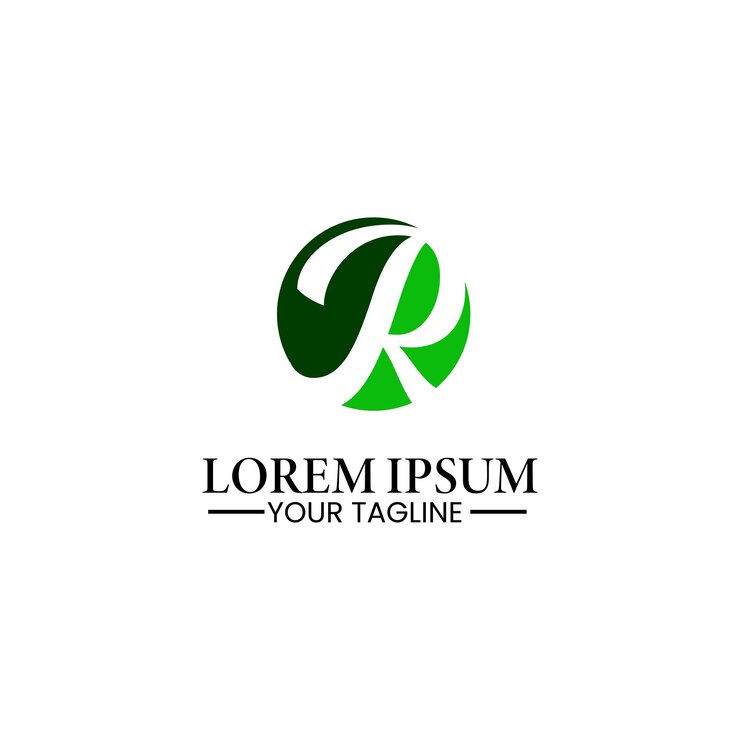 Vector plantilla de diseño de logotipo creativo letra r