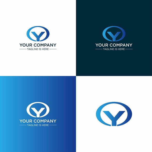 Vector plantilla de diseño de logotipo creativo de letra y