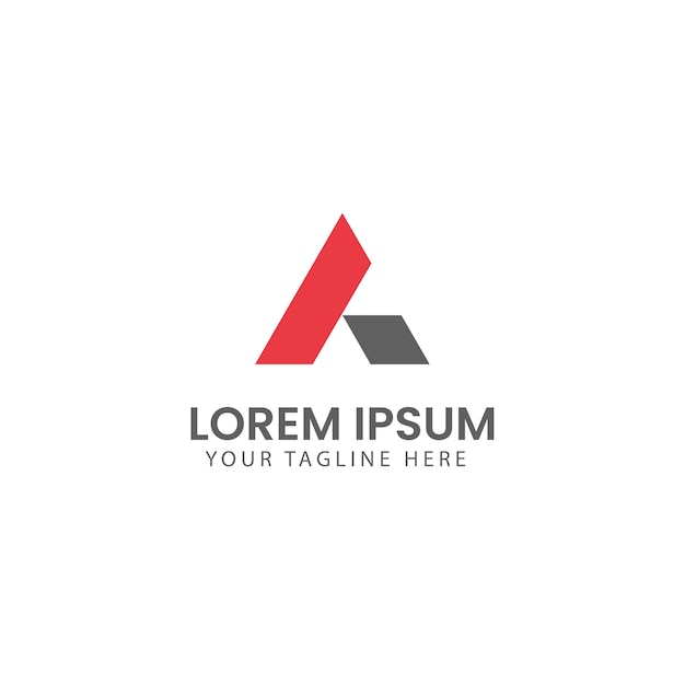 Plantilla de diseño de logotipo creativo letra A
