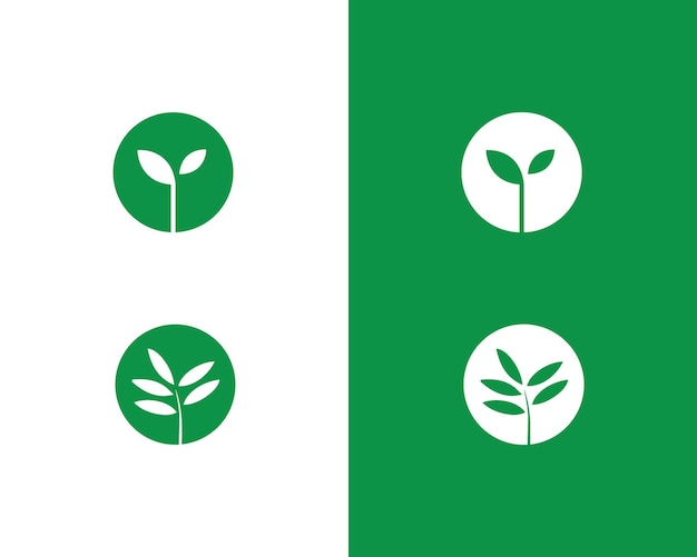 Plantilla de diseño de logotipo de crecimiento