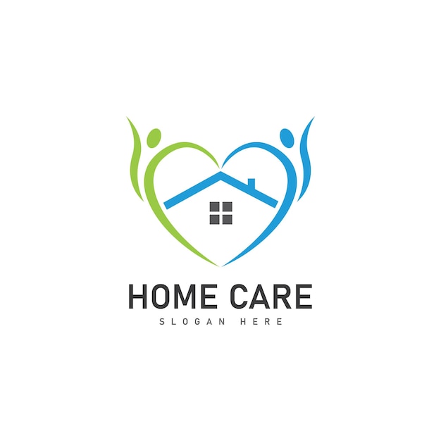 plantilla de diseño de logotipo de cuidado del hogar icono de ilustración vectorial