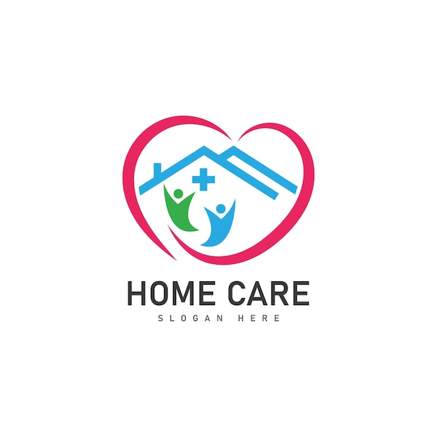 plantilla de diseño de logotipo de cuidado del hogar icono de ilustración vectorial