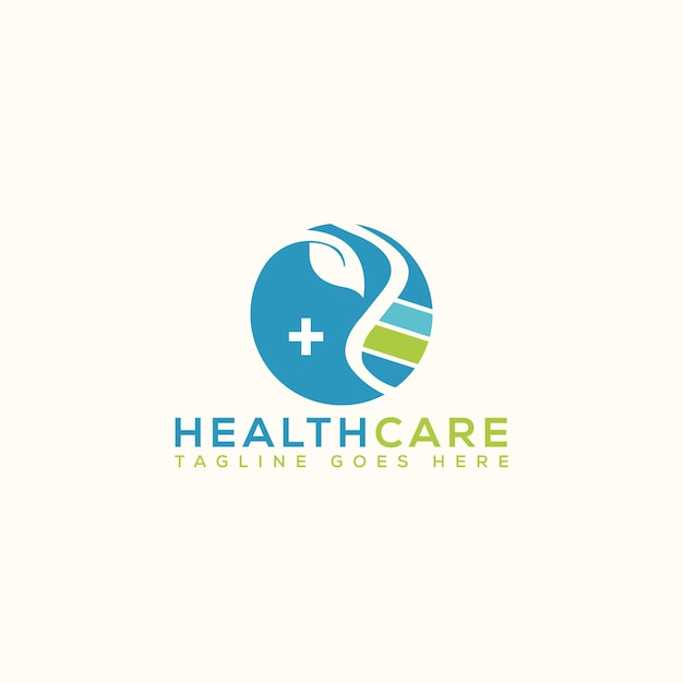 Plantilla de diseño de logotipo de cuidado de la salud Elemento de marca gráfico vectorial