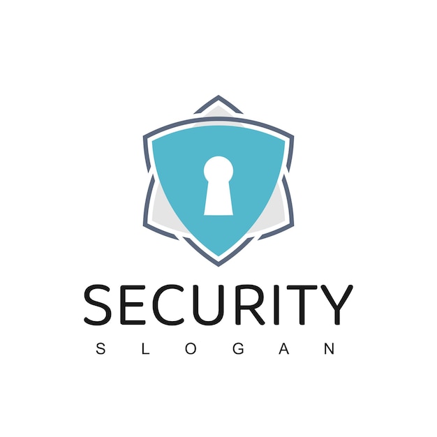 Plantilla de diseño de logotipo cyber secure, icono de seguridad en la nube de datos