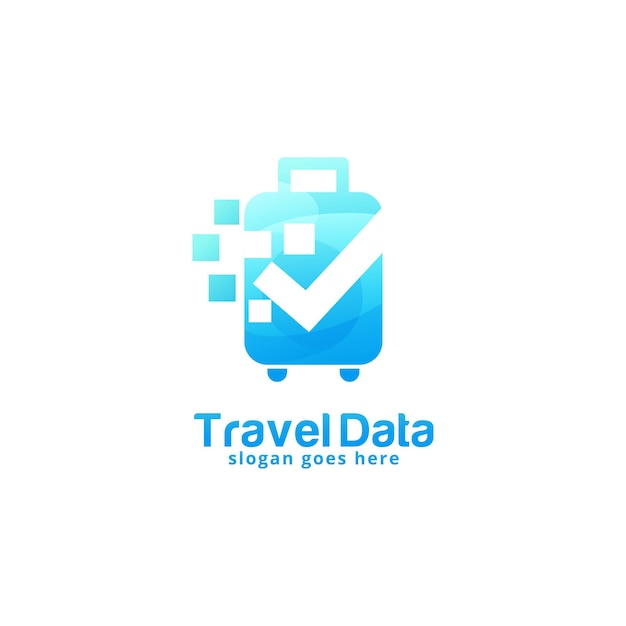 Plantilla de diseño de logotipo de datos de viaje