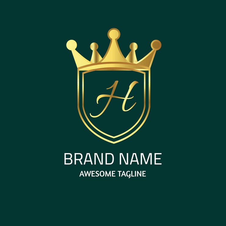 Vector plantilla de diseño de logotipo degradado h