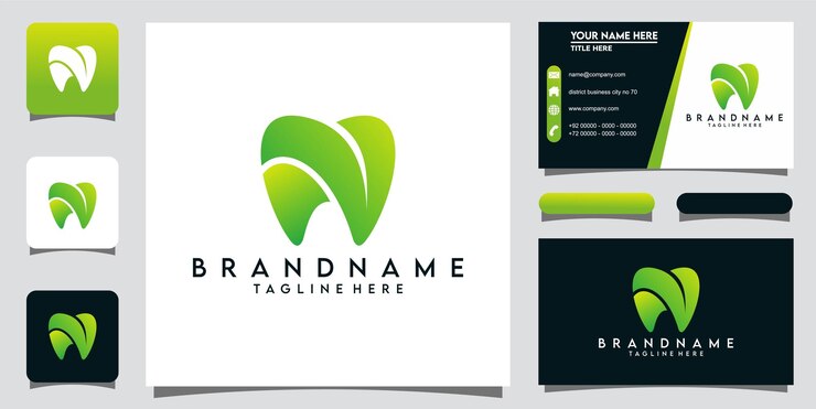 Plantilla de diseño de logotipo dental Premium