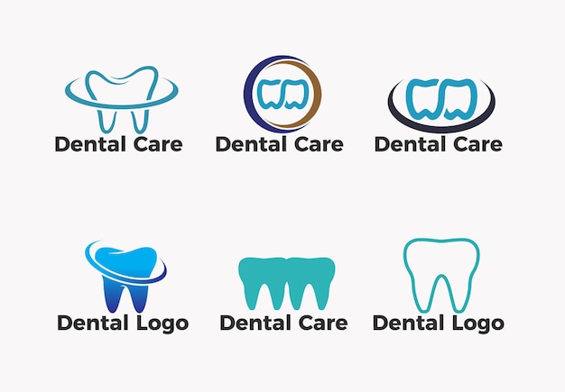 Plantilla de diseño de logotipo dental