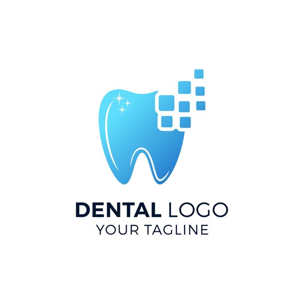 Plantilla de diseño de logotipo de dentista dental