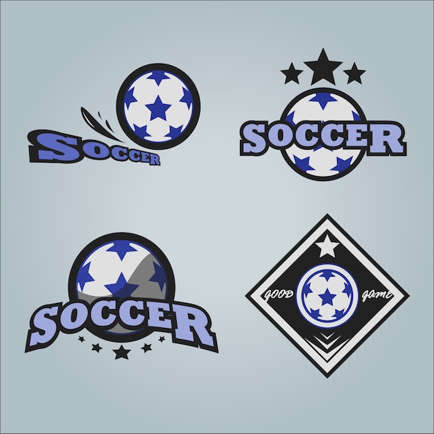 Plantilla de diseño de logotipo de deportes de fútbol