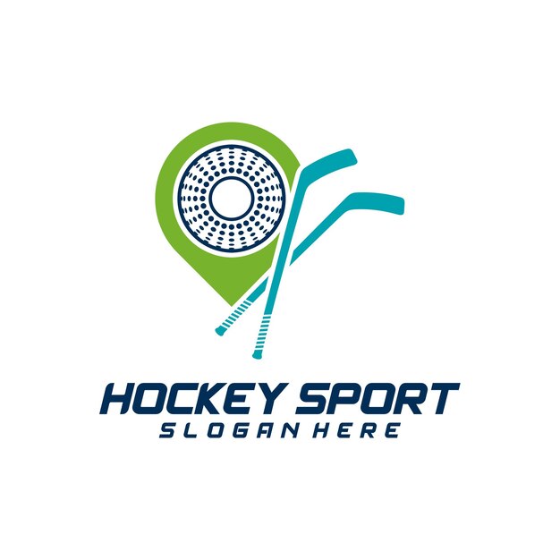 Vector plantilla de diseño de logotipo deportivo de point hockey ilustración vectorial moderna diseño de insignia