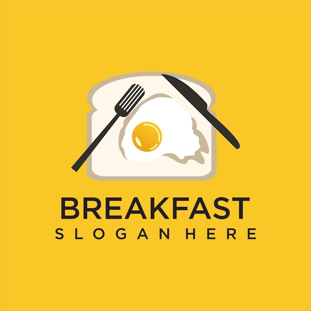 Vector plantilla de diseño de logotipo de desayuno moderno