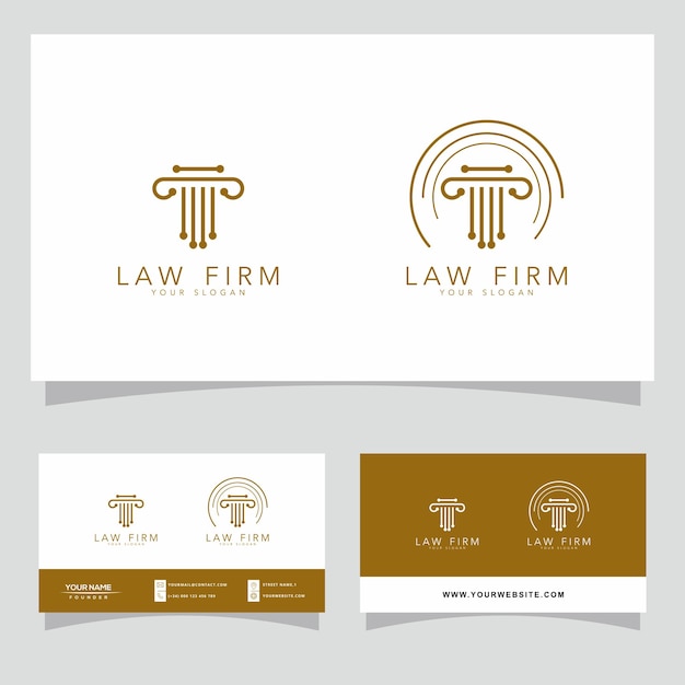 Plantilla de diseño de logotipo digital para bufete de abogados PREMIUM