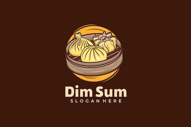Plantilla de diseño de logotipo dim sum