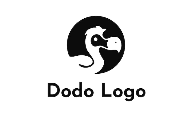 Plantilla de diseño de logotipo dodo creativo abstracto moderno