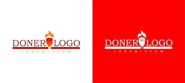 Plantilla de diseño de logotipo doner