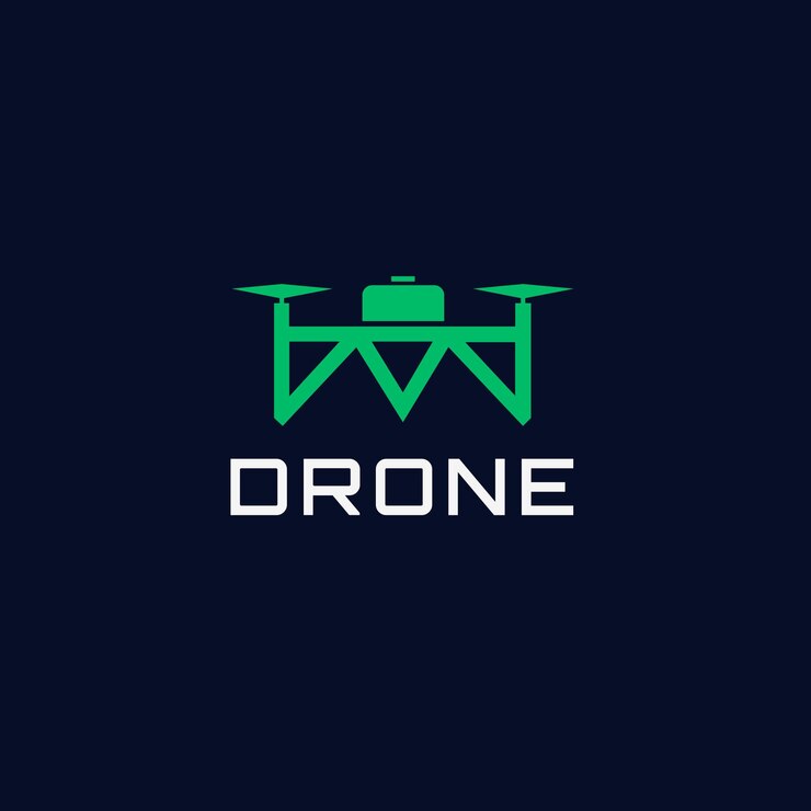 Vector plantilla de diseño de logotipo de drones