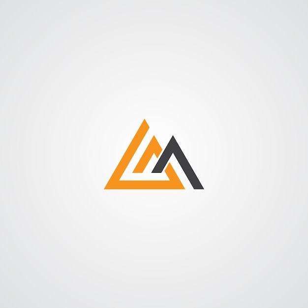 Plantilla de diseño de logotipo e icono de Letter GA AG