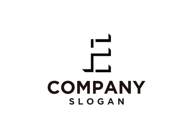Plantilla de diseño de logotipo E