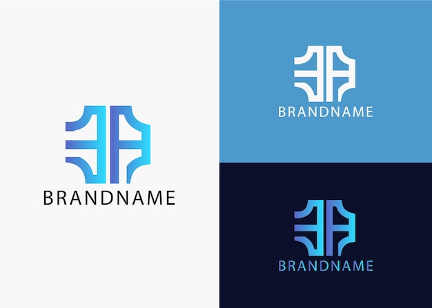 Plantilla de diseño de logotipo ea de letra inicial de monograma moderno