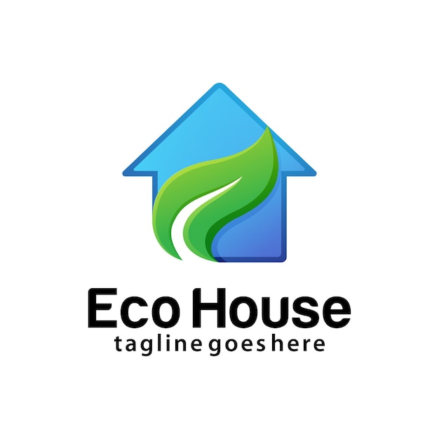 Plantilla de diseño de logotipo eco house