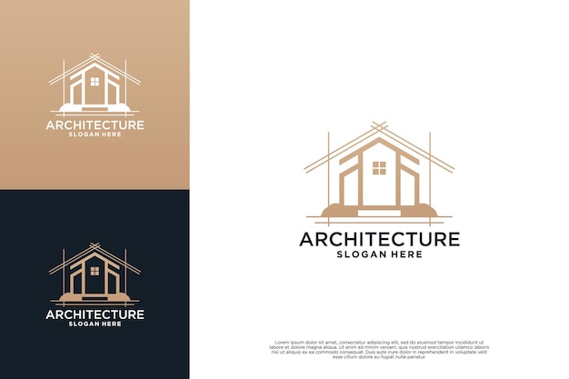 Plantilla de diseño de logotipo de edificio de arquitectura de construcción