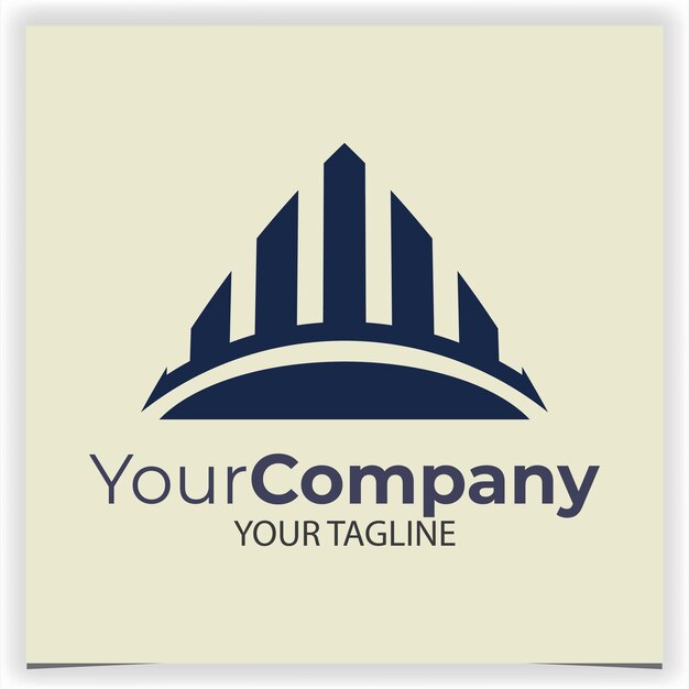 plantilla de diseño de logotipo de edificio vectorial