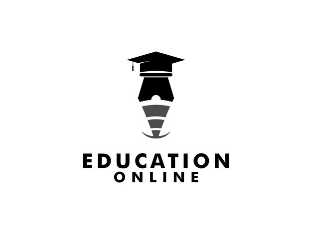 Plantilla de diseño de logotipo de educación adecuada para la academia School Graduation Learning Writer y otros