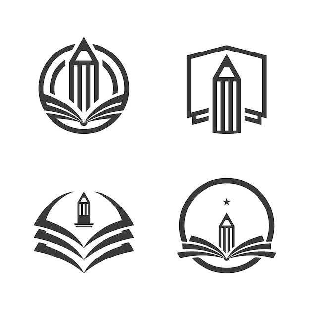 Plantilla de diseño de logotipo de educación, el concepto de academia, graduación.