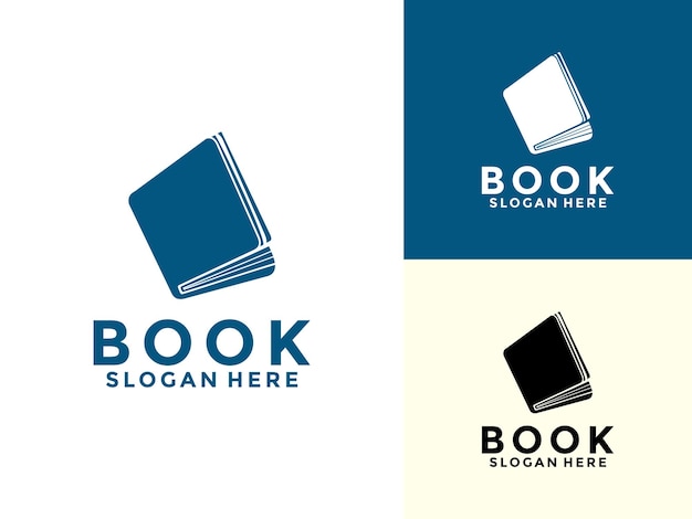 plantilla de diseño de logotipo de educación en línea Vector de logotipo del libro digital