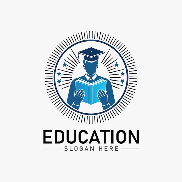 plantilla de diseño de logotipo de educación