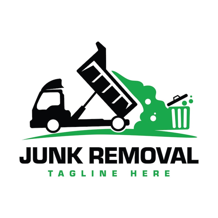 Vector plantilla de diseño de logotipo de eliminación de basura adecuada para el negocio de reciclaje o eliminación de basuras