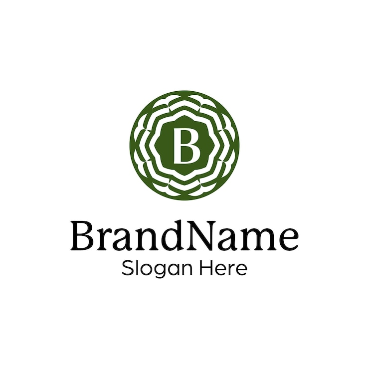 Vector plantilla de diseño de logotipo de emblema floral ornamental elegante