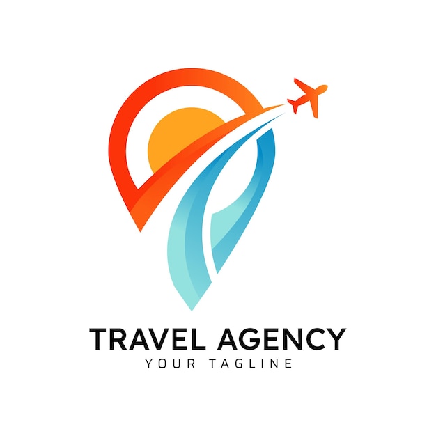 plantilla de diseño de logotipo de empresa de agencias de viajes
