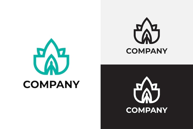 Plantilla de diseño de logotipo de empresa corporativa