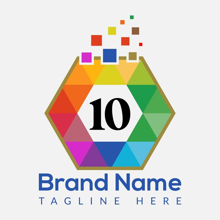 Vector plantilla de diseño de logotipo de la empresa digital plantilla 10