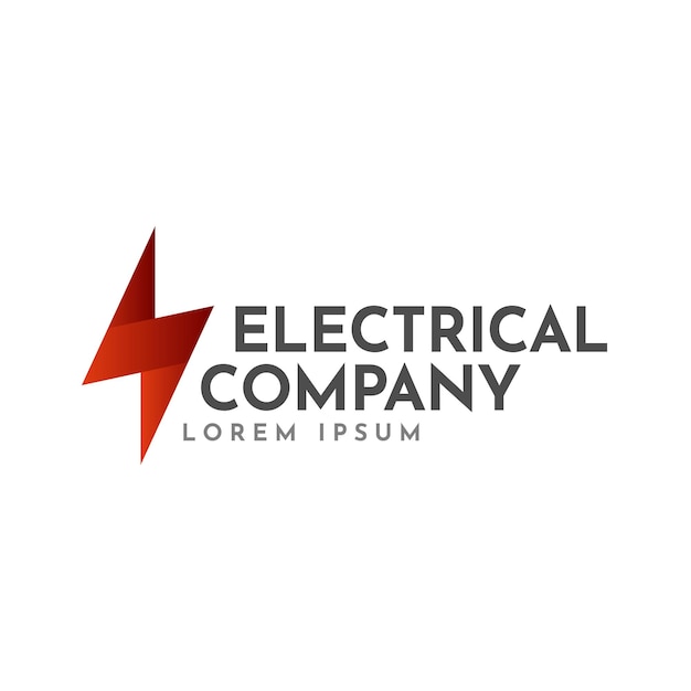 plantilla de diseño de logotipo de la empresa eléctrica identidad visual de la empresa