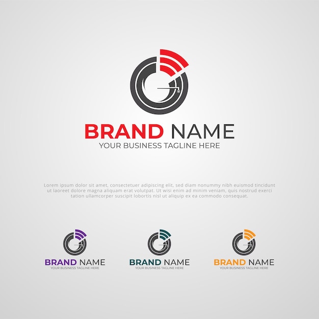Plantilla de diseño de logotipo de empresa de grabadora de música