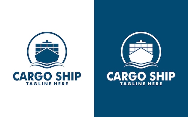 Plantilla de diseño de logotipo de empresa de logística de envíos y envíos urgentes